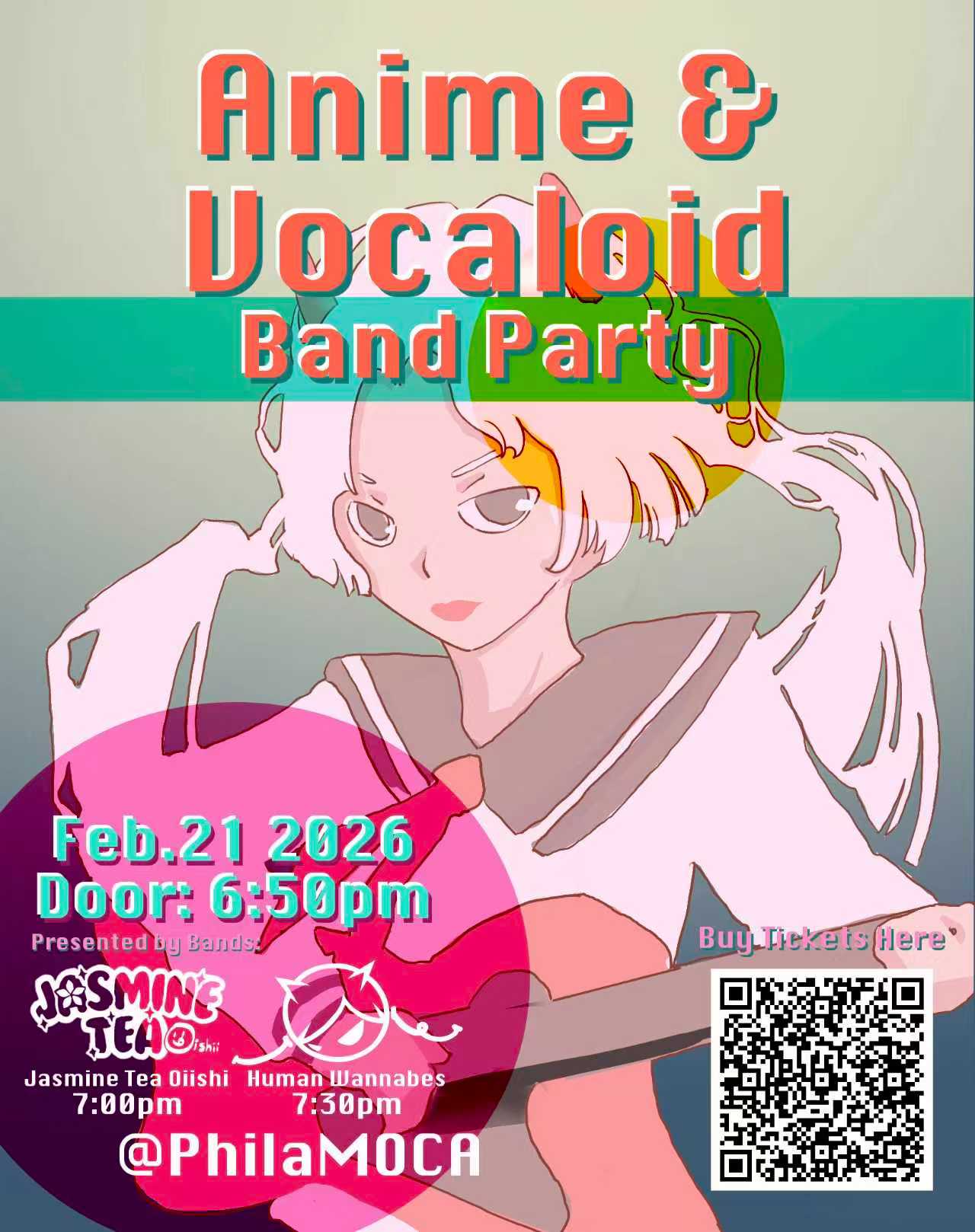 Anime & Vocaloid Live Music Party w/ Jasmine Tea Oishii