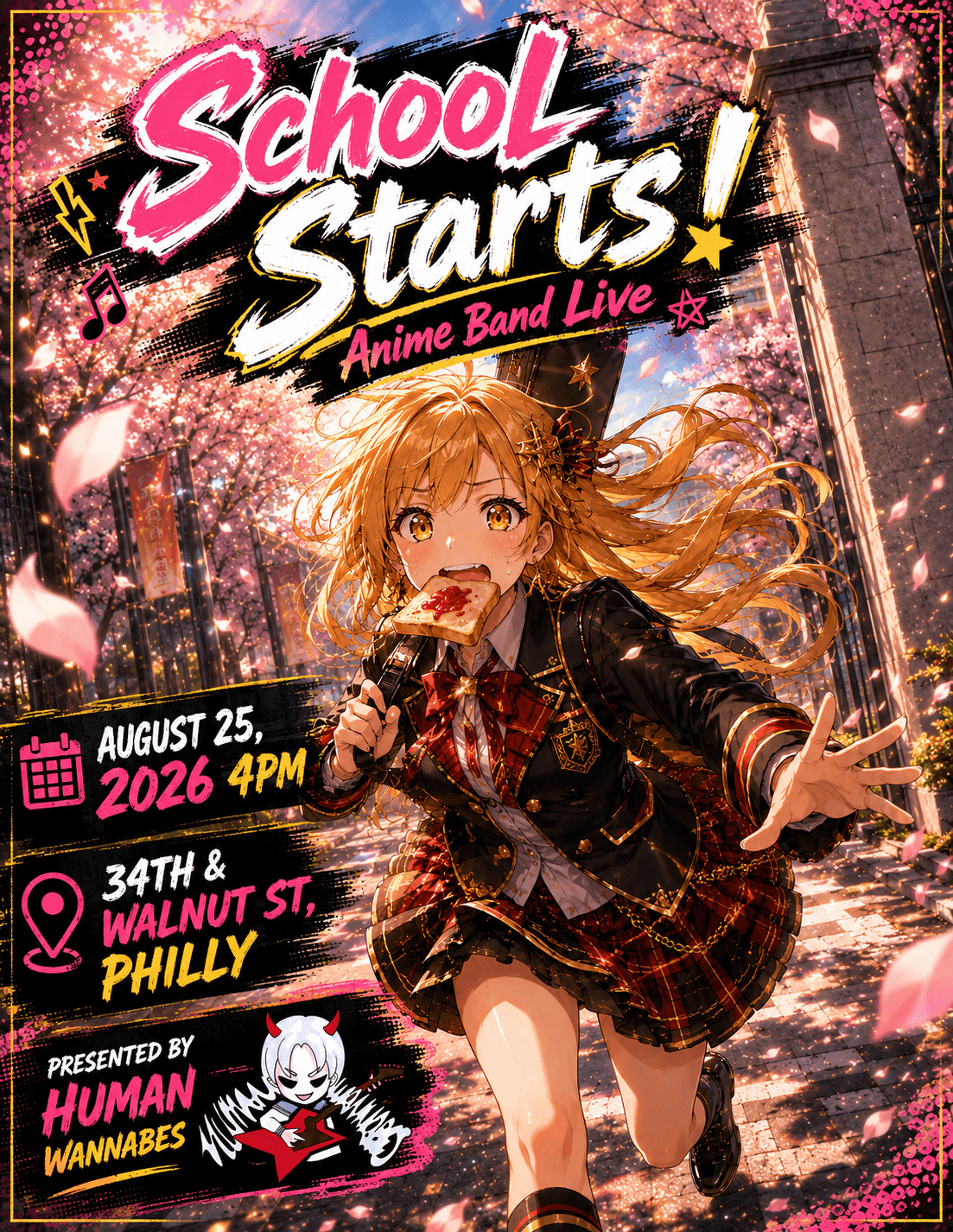 School Starts! Anime Busking